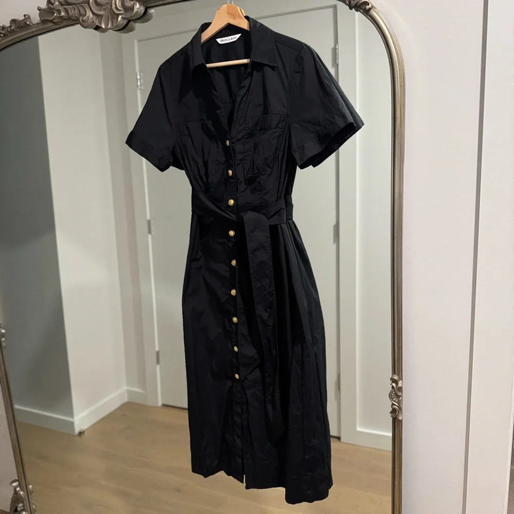 Veronica Beard Tabby Poplin Shirt Dress - Picture 3 of 8